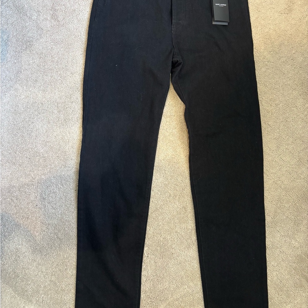 Saint Laurent Paris D14 Treasure EM Worn Black Jeans 2017